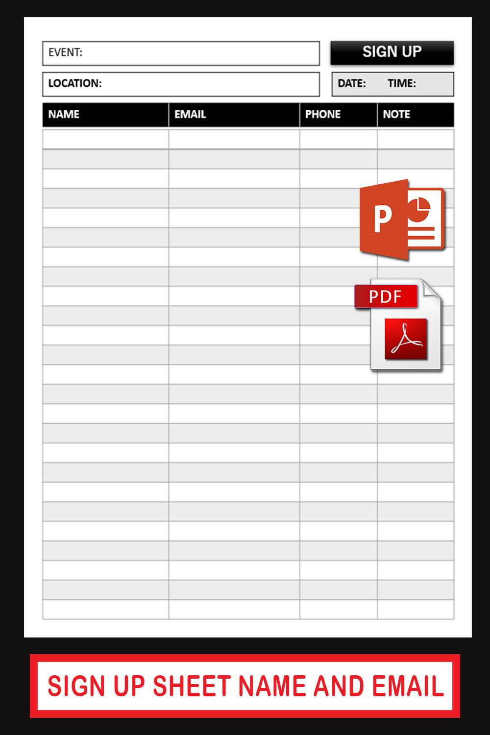  Mailing List Sign Up
